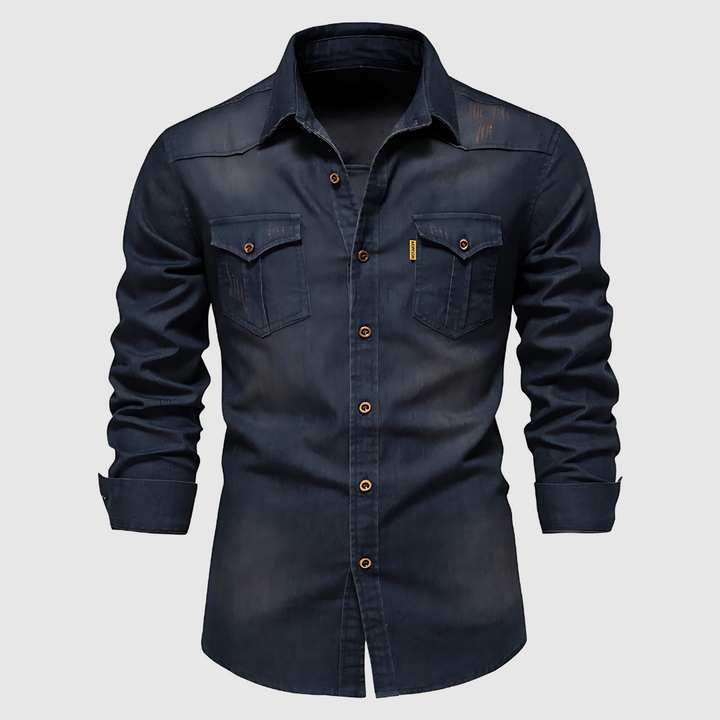 Ezio™ | Camicia in denim con tasche