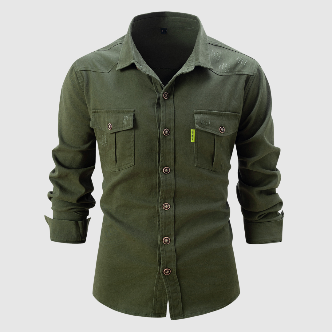 Ezio™ | Camicia in denim con tasche