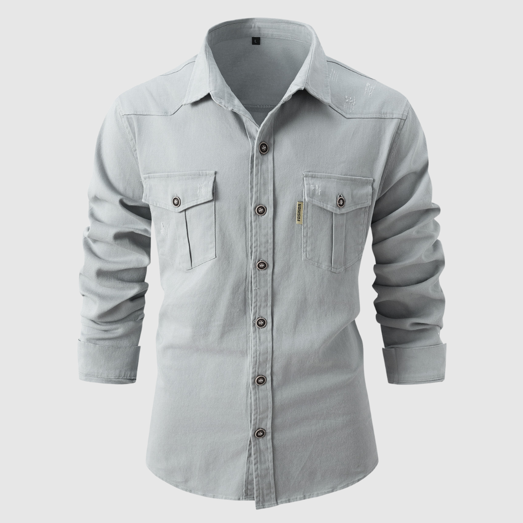 Ezio™ | Camicia in denim con tasche