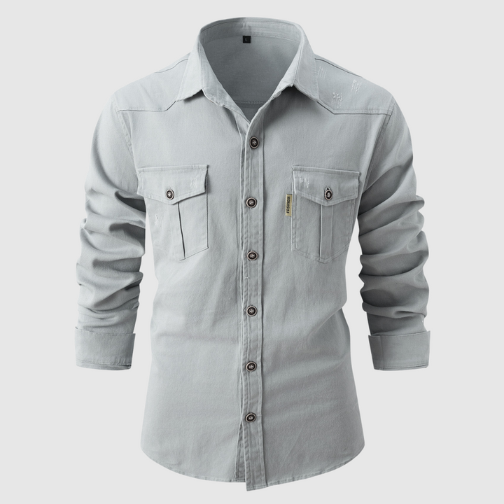 Ezio™ | Camicia in denim con tasche