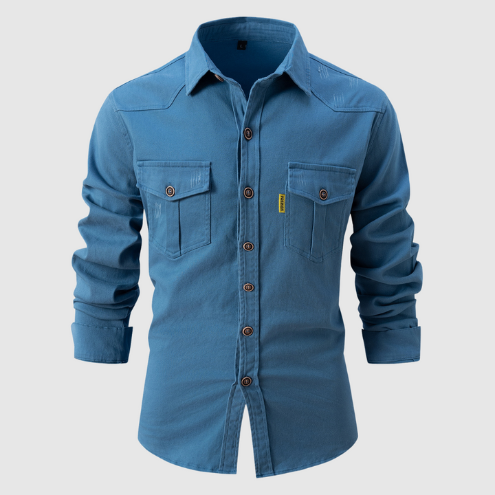 Ezio™ | Camicia in denim con tasche