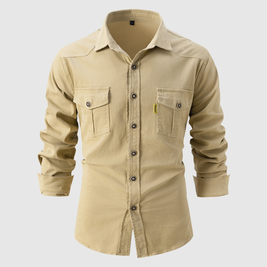 Ezio™ | Camicia in denim con tasche
