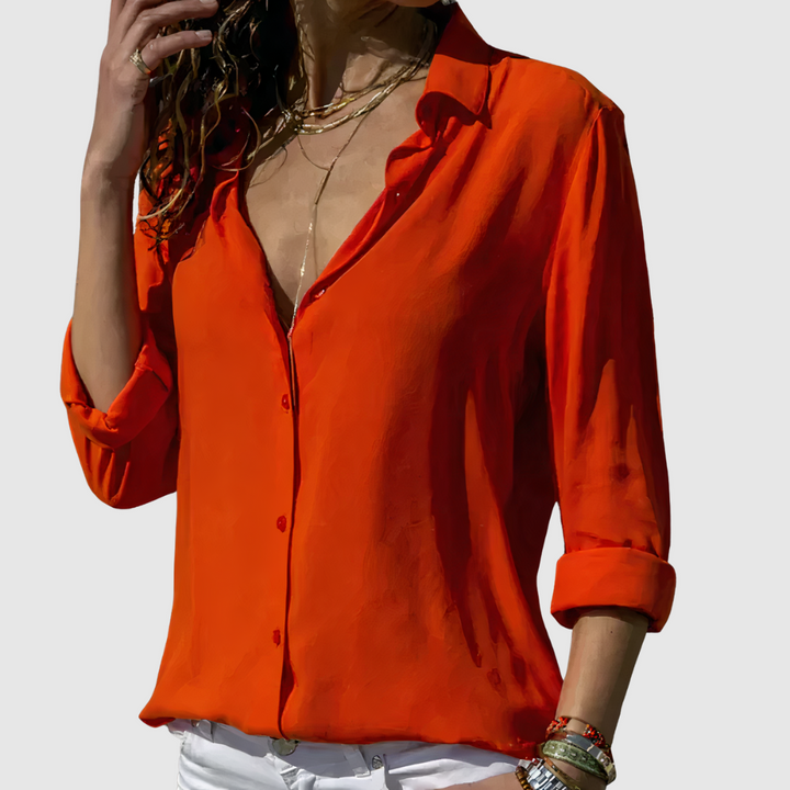 Alina™ | Blusa in chiffon elegante
