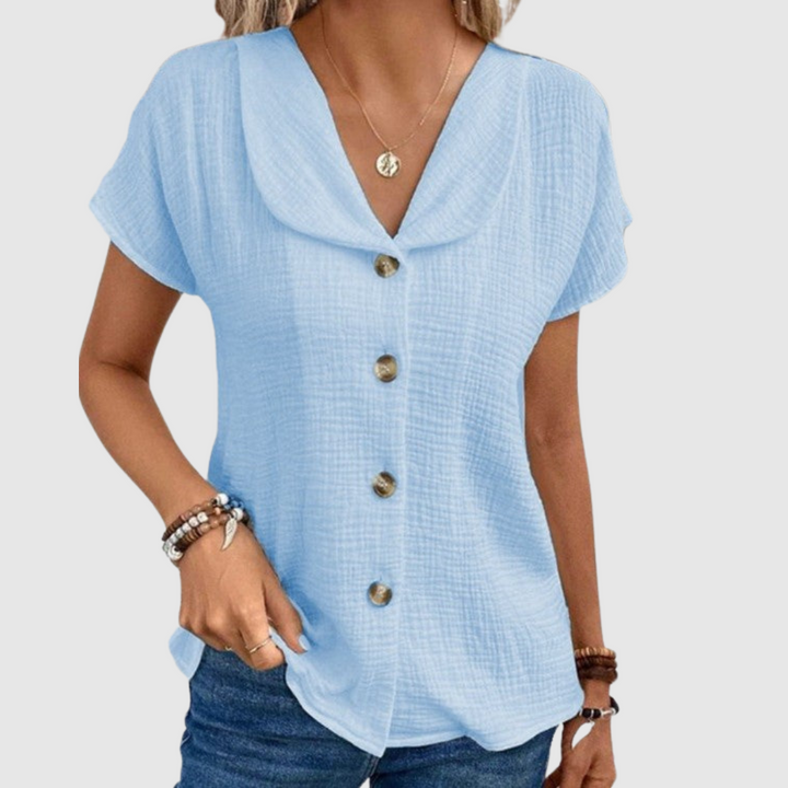 Lene™ | Blusa estiva con bottoni