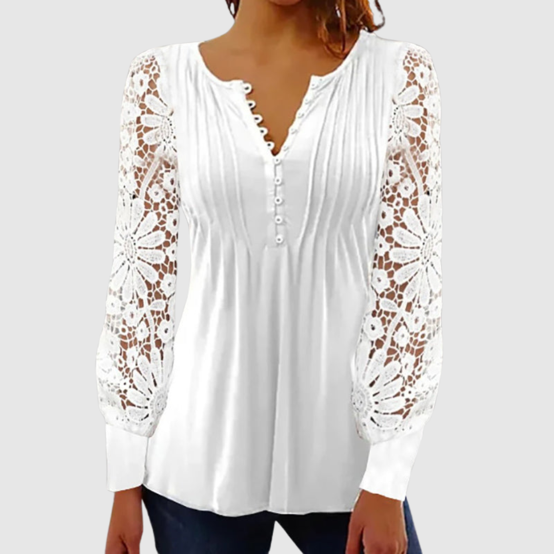 Kathy™ | Blusa elegante a maniche lunghe