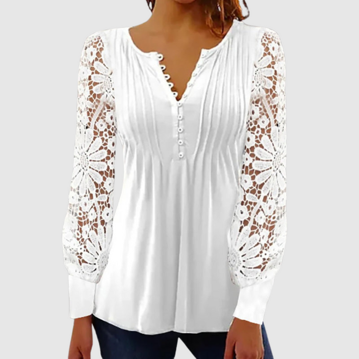 Kathy™ | Blusa elegante a maniche lunghe