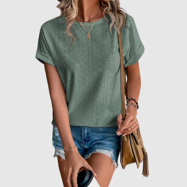 Aisha™ | Blusa estiva ricamata