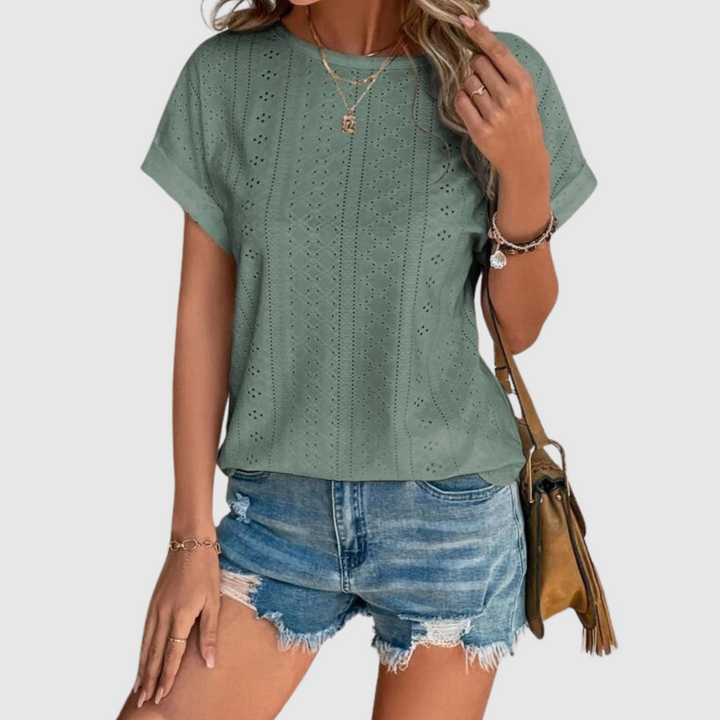Aisha™ | Blusa estiva ricamata
