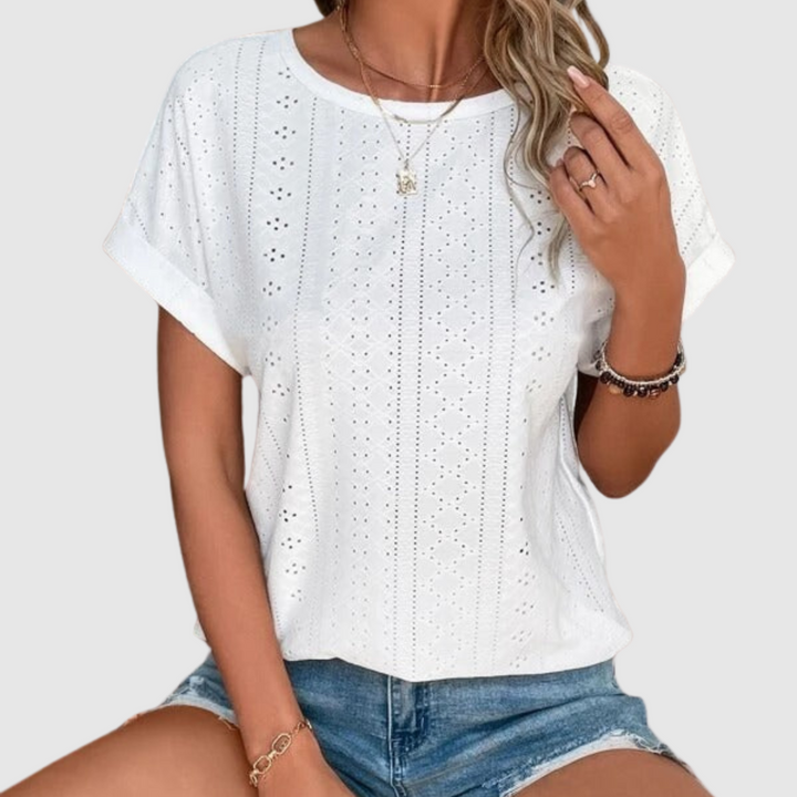 Aisha™ | Blusa estiva ricamata