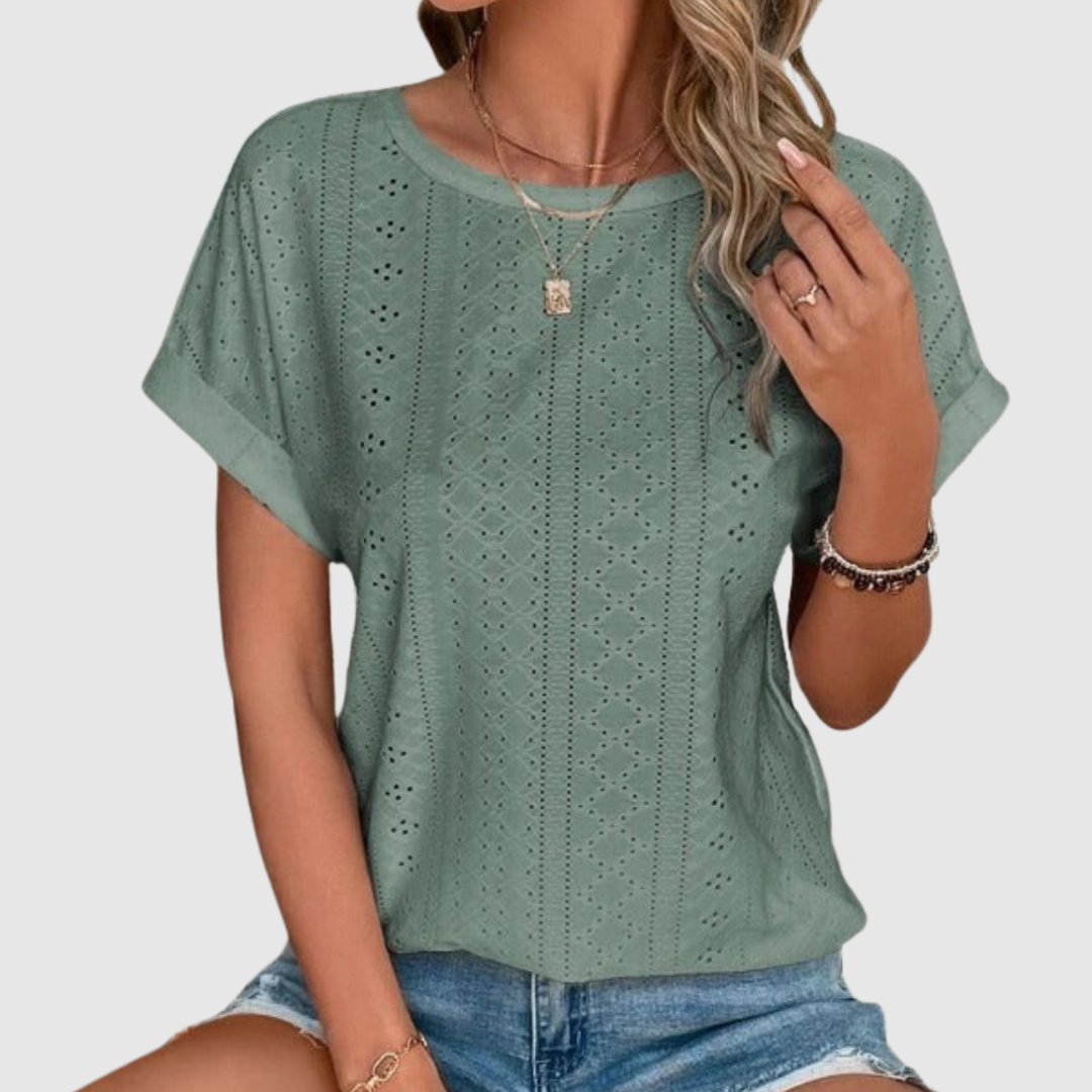 Aisha™ | Blusa estiva ricamata