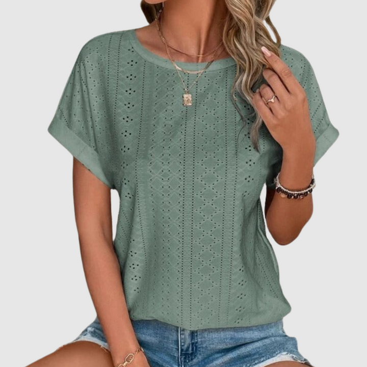 Aisha™ | Blusa estiva ricamata