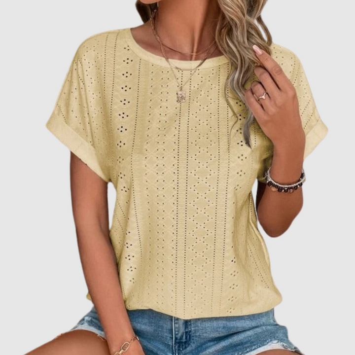 Aisha™ | Blusa estiva ricamata