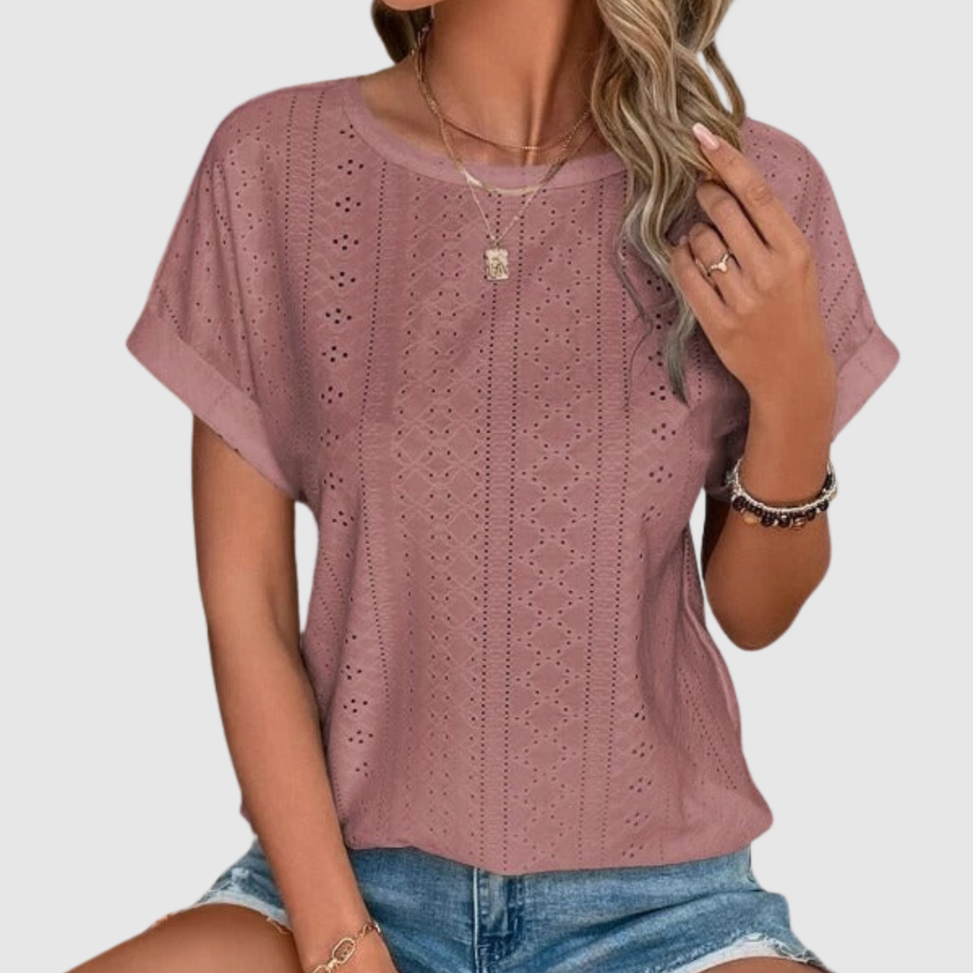 Aisha™ | Blusa estiva ricamata