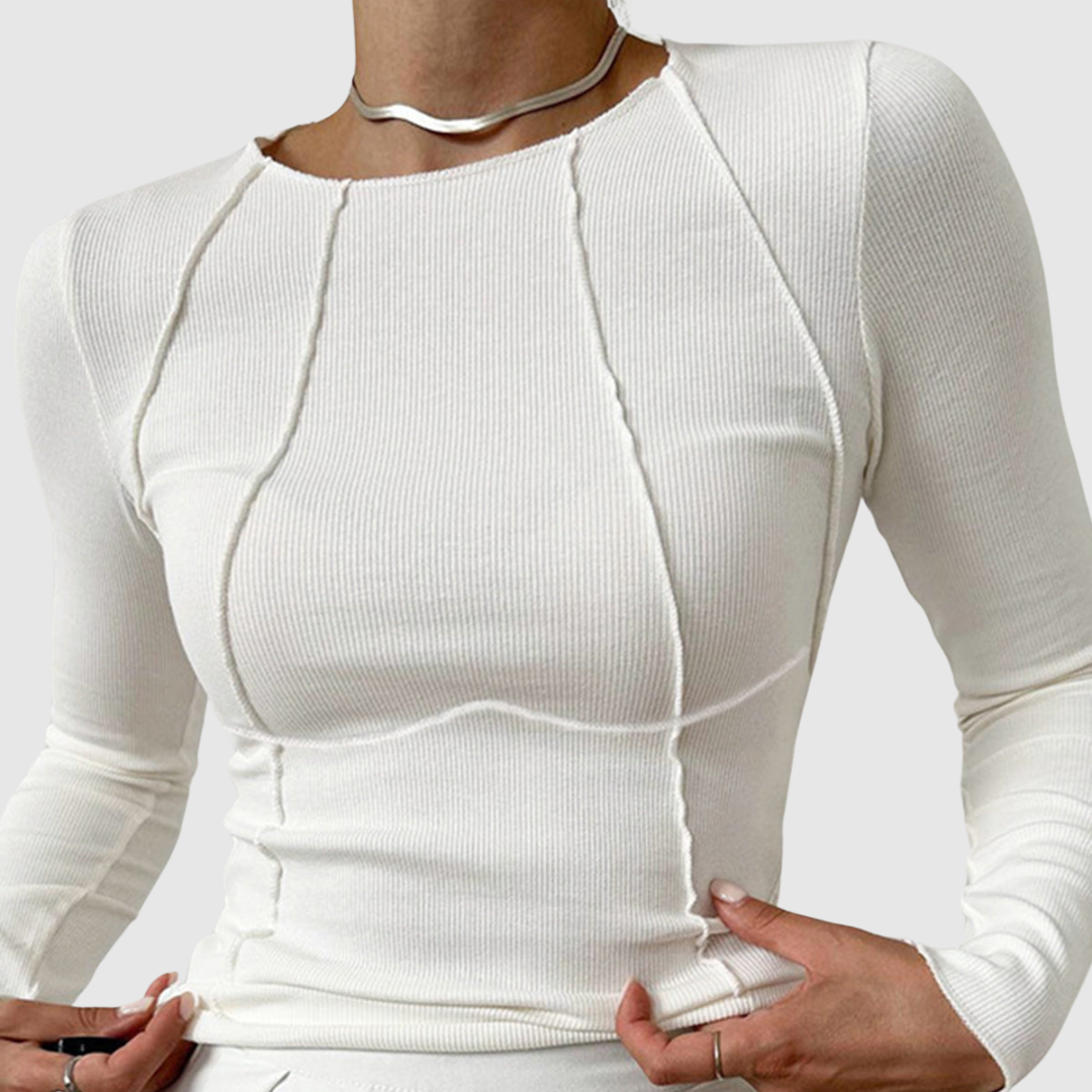 Talia™ | Top elegante a manica lunga