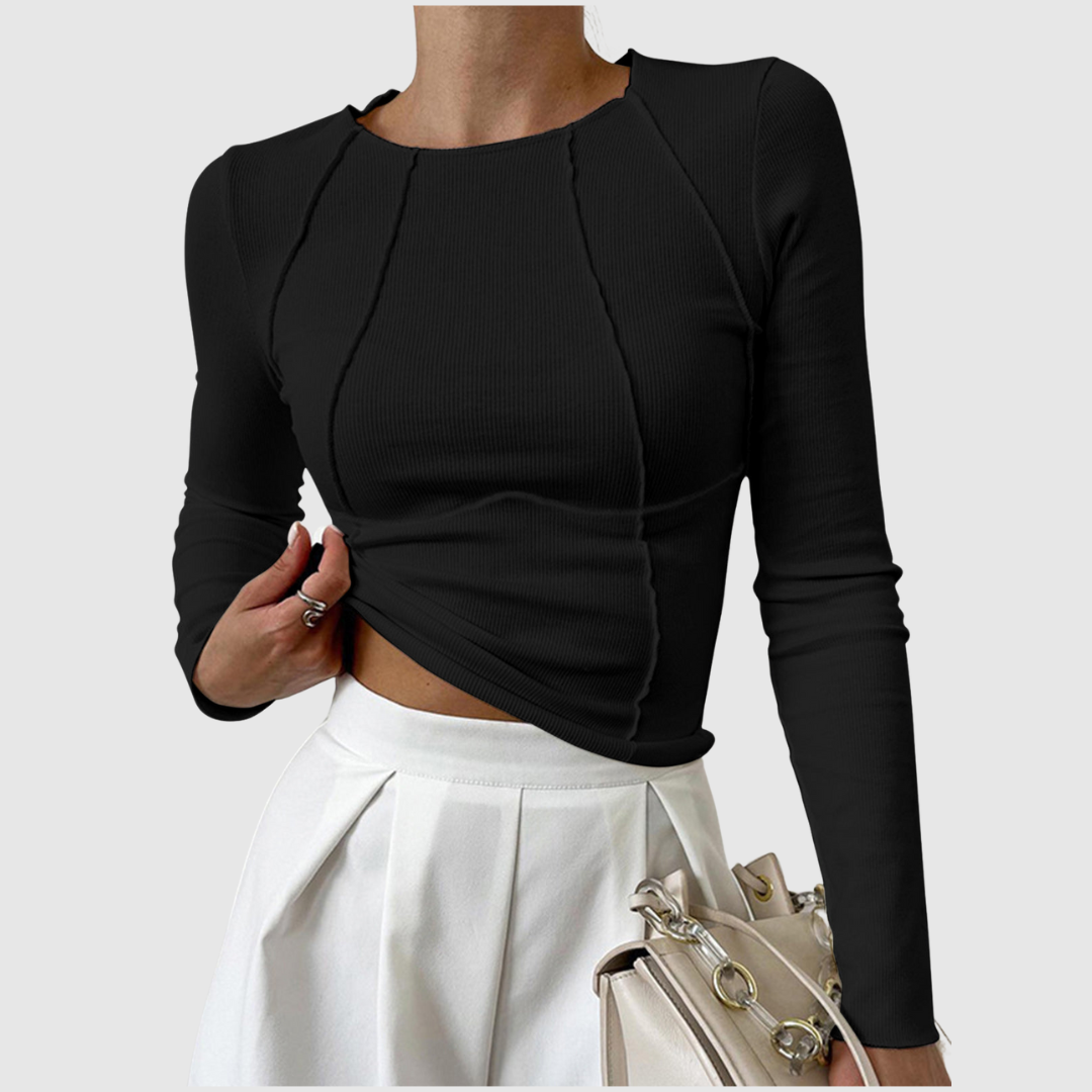 Talia™ | Top elegante a manica lunga