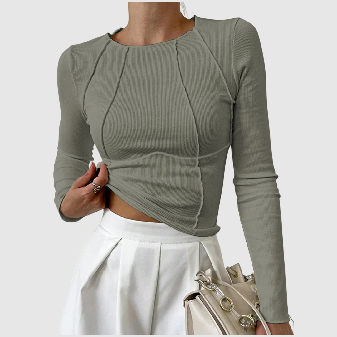 Talia™ | Top elegante a manica lunga