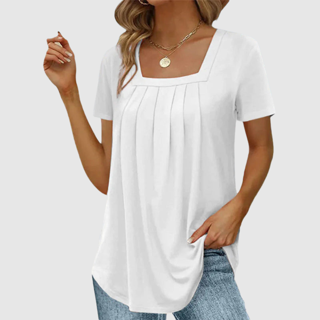 Aracely™ | Blusa elegante plissettata