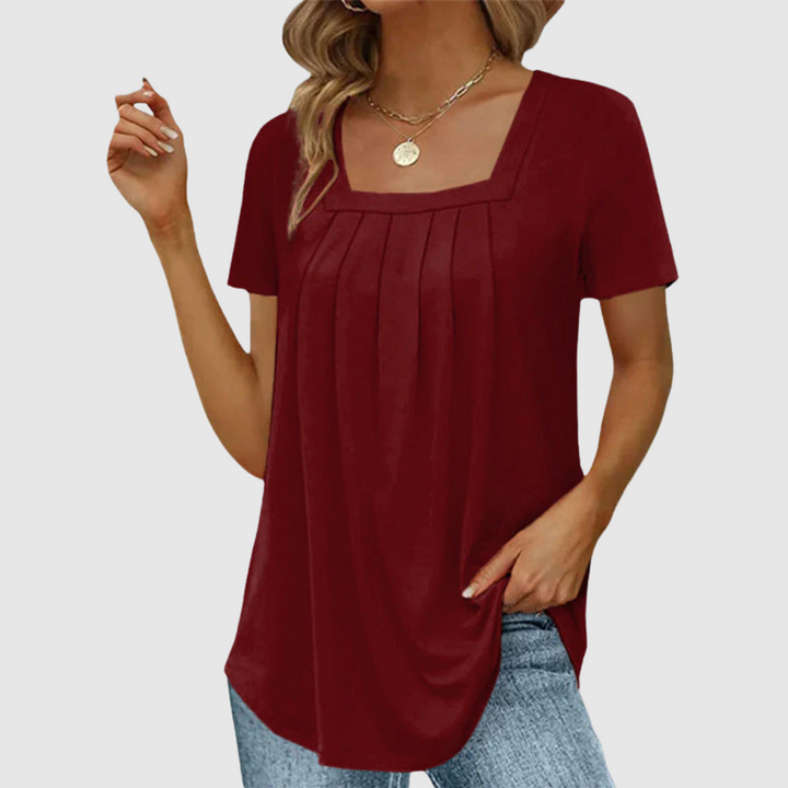 Aracely™ | Blusa elegante plissettata