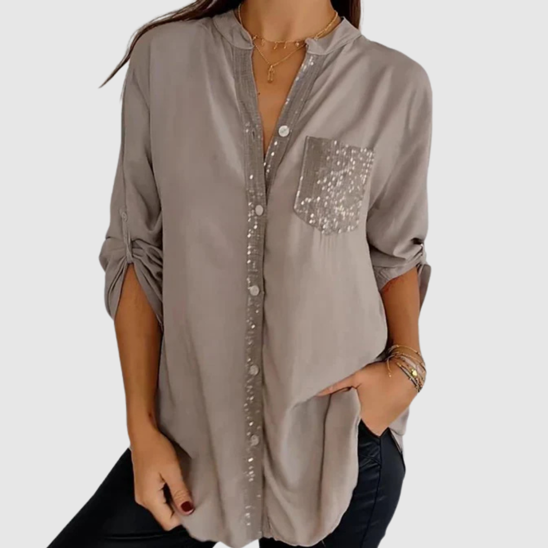 Fiorella™ | Blusa leggera con paillettes