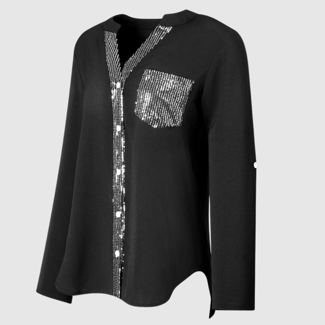 Fiorella™ | Blusa leggera con paillettes
