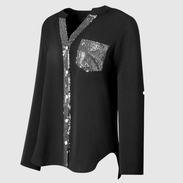 Fiorella™ | Blusa leggera con paillettes