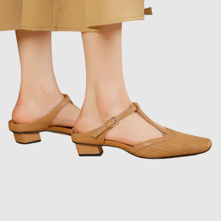 Paola™ | Pantoletten in pelle