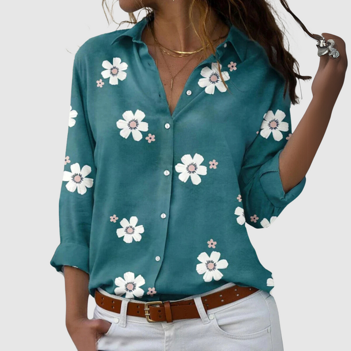 Ivy™ | Camicia elegante Floreale