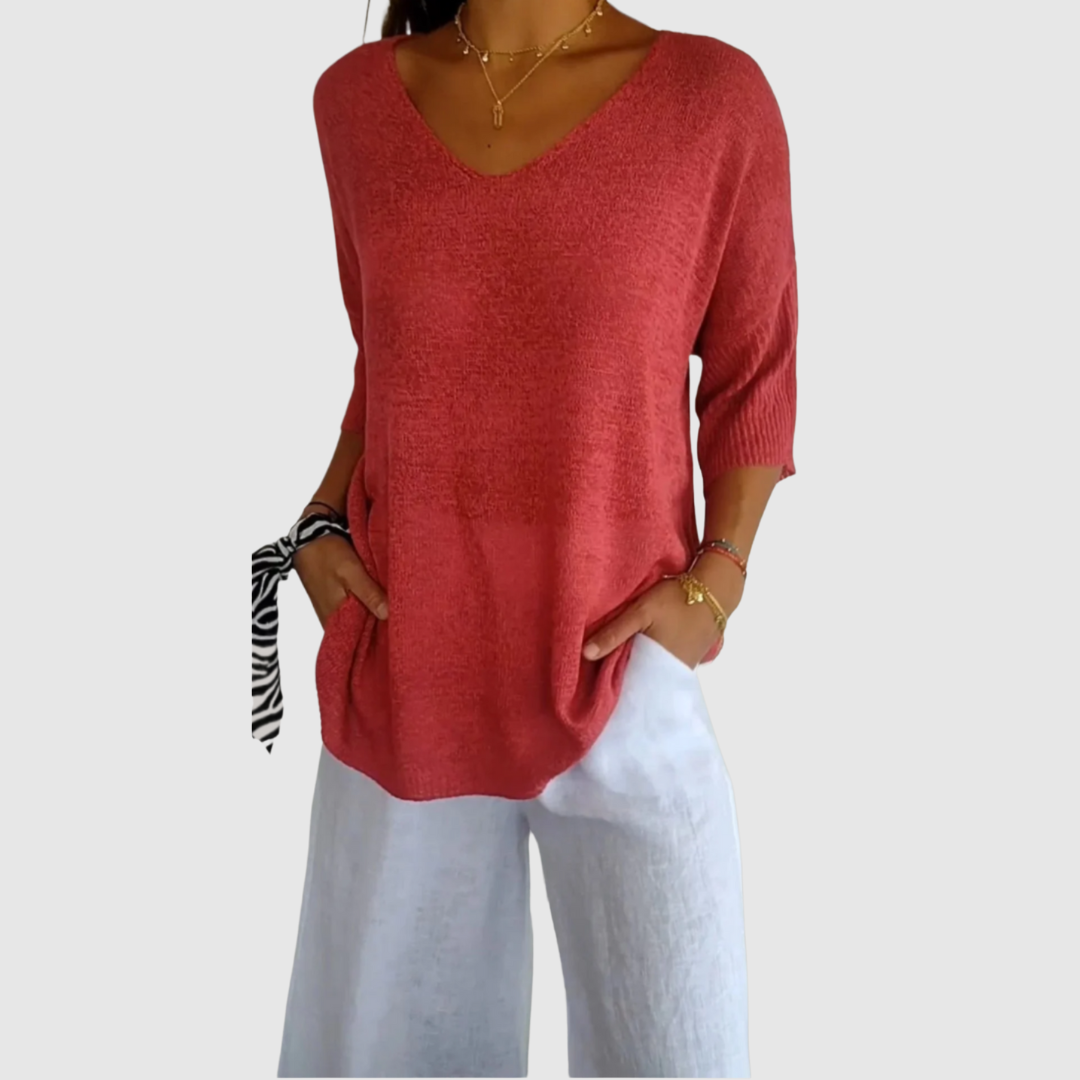 Diane™ | Blusa elegante a V