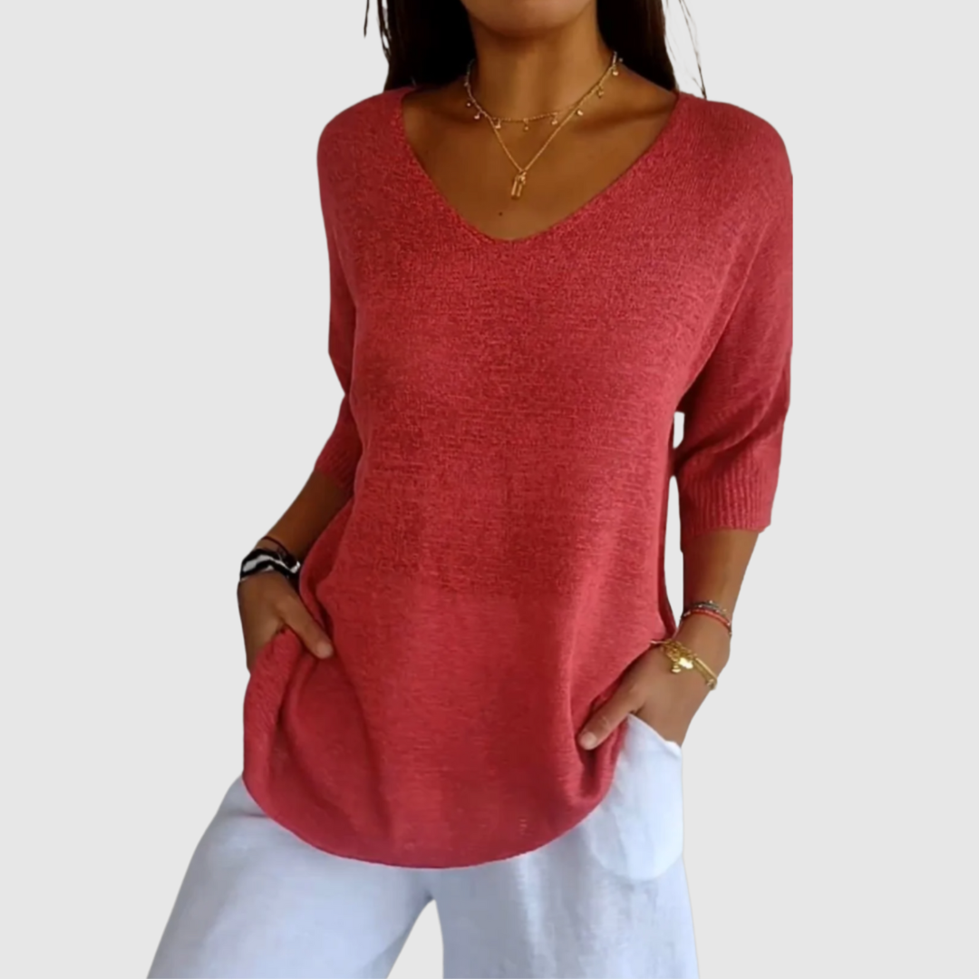 Diane™ | Blusa elegante a V