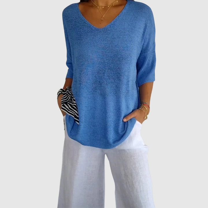 Diane™ | Blusa elegante a V