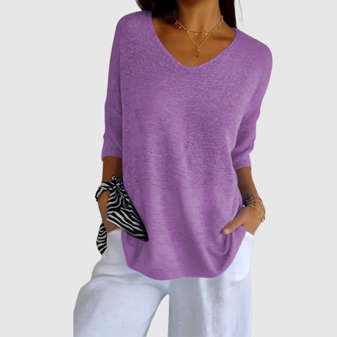 Diane™ | Blusa elegante a V