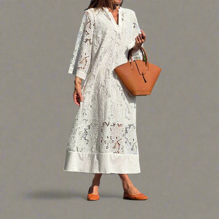 Annika™ | Abito casual ricamato