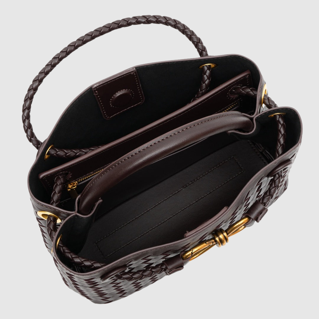 Abby™ | Borsa a tracolla intrecciata premium