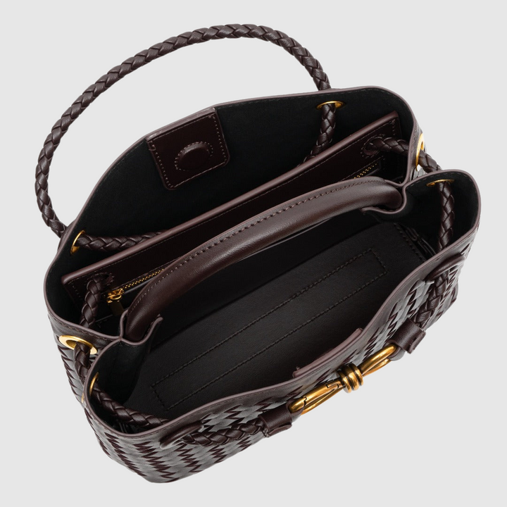 Abby™ | Borsa a tracolla intrecciata premium