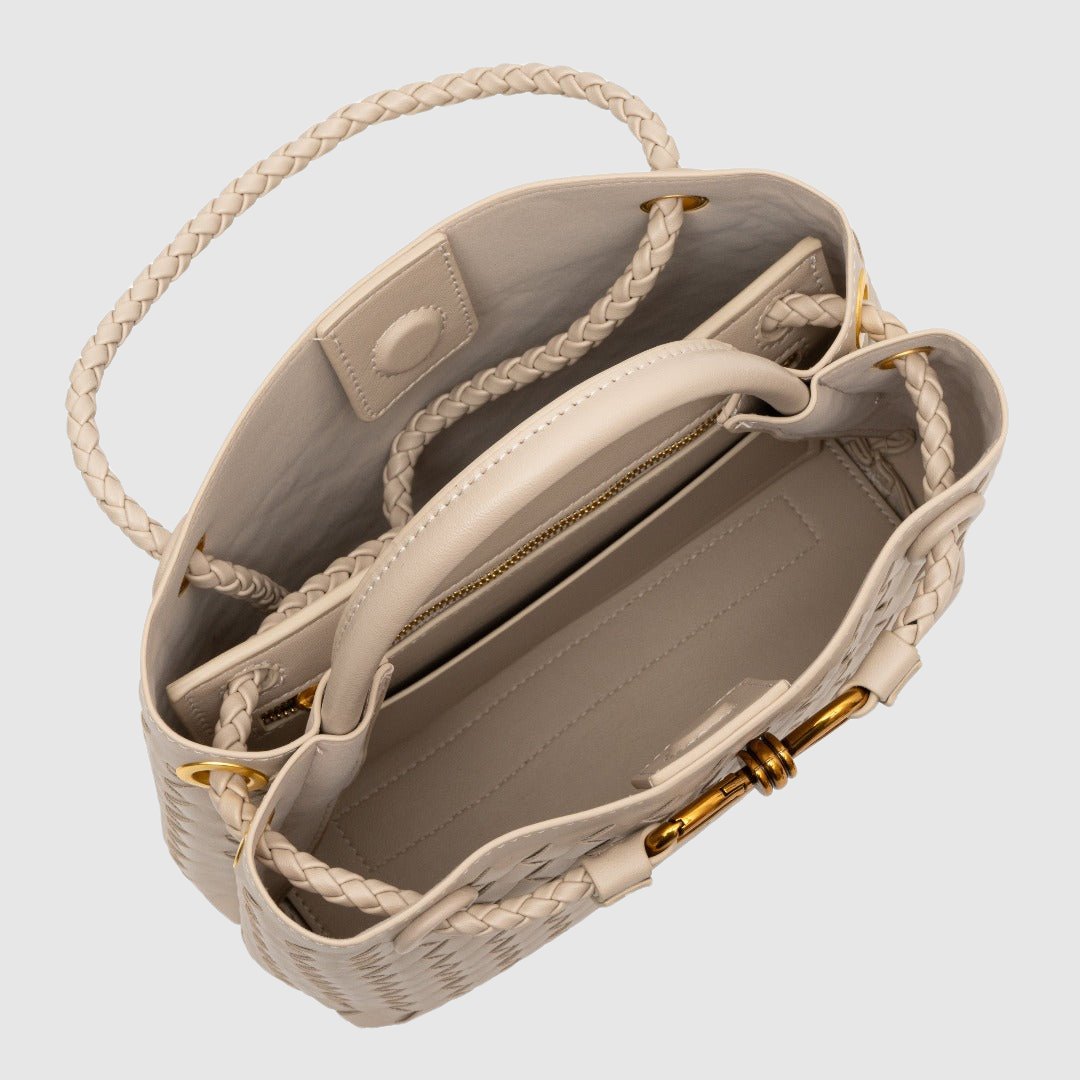 Abby™ | Borsa a tracolla intrecciata premium