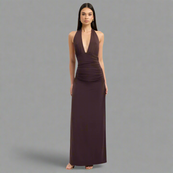 Sariah™ | Elegante abito lungo halter
