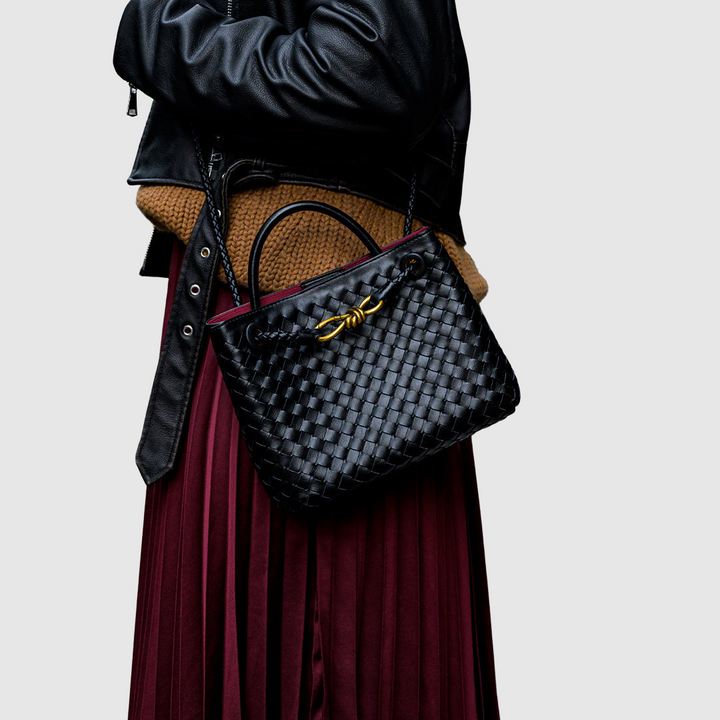 Abby™ | Borsa a tracolla intrecciata premium