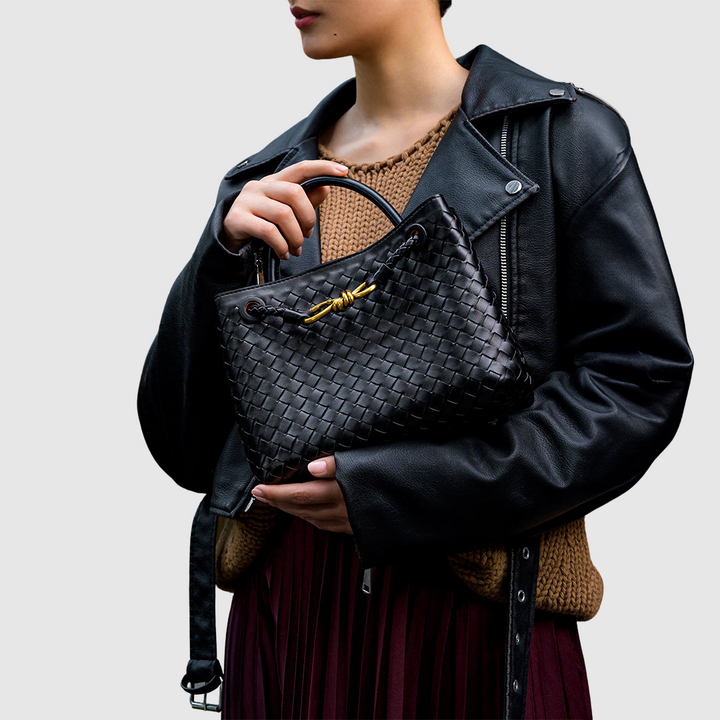 Abby™ | Borsa a tracolla intrecciata premium