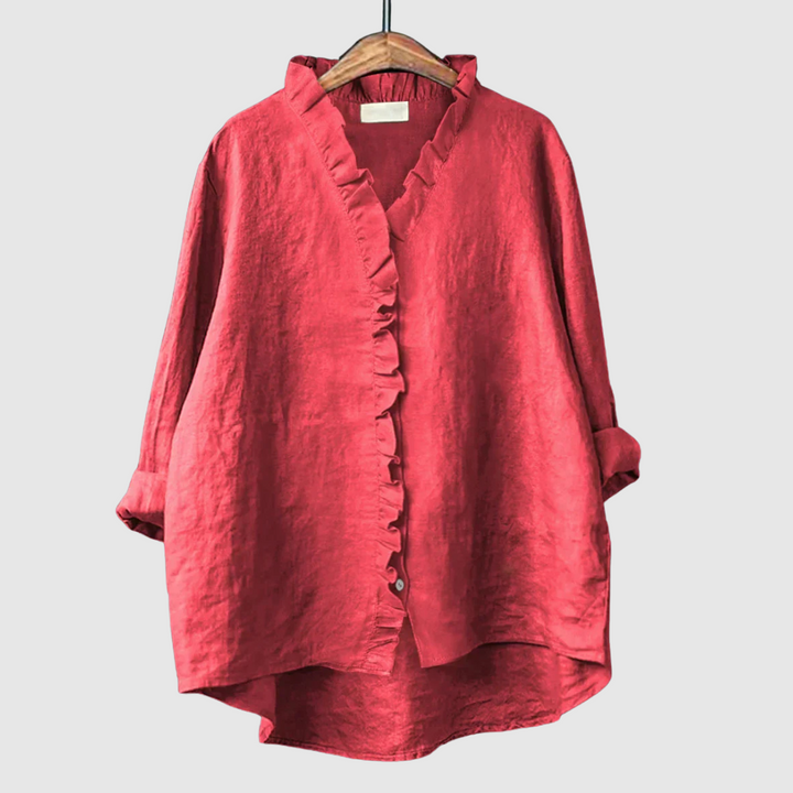 Jina™ | Blusa in lino elegante
