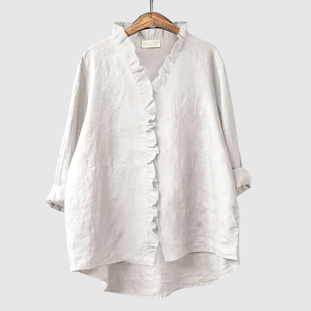 Jina™ | Blusa in lino elegante