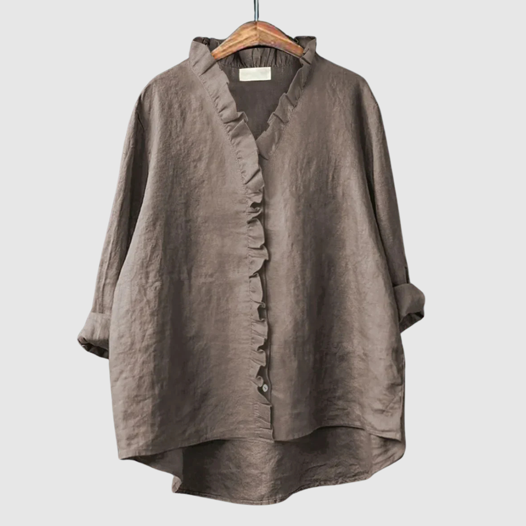 Jina™ | Blusa in lino elegante