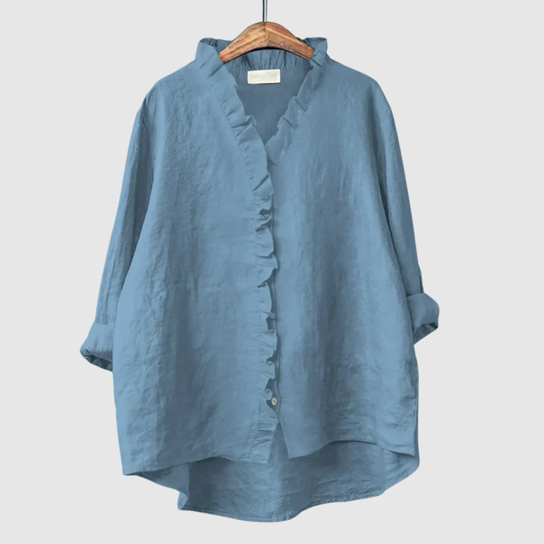 Jina™ | Blusa in lino elegante
