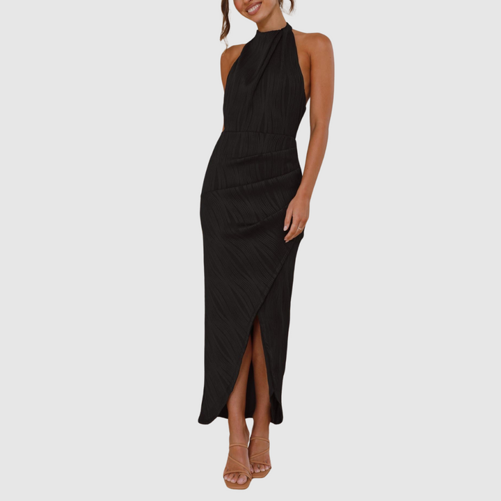 Selma™ | Vestito lungo plissettato