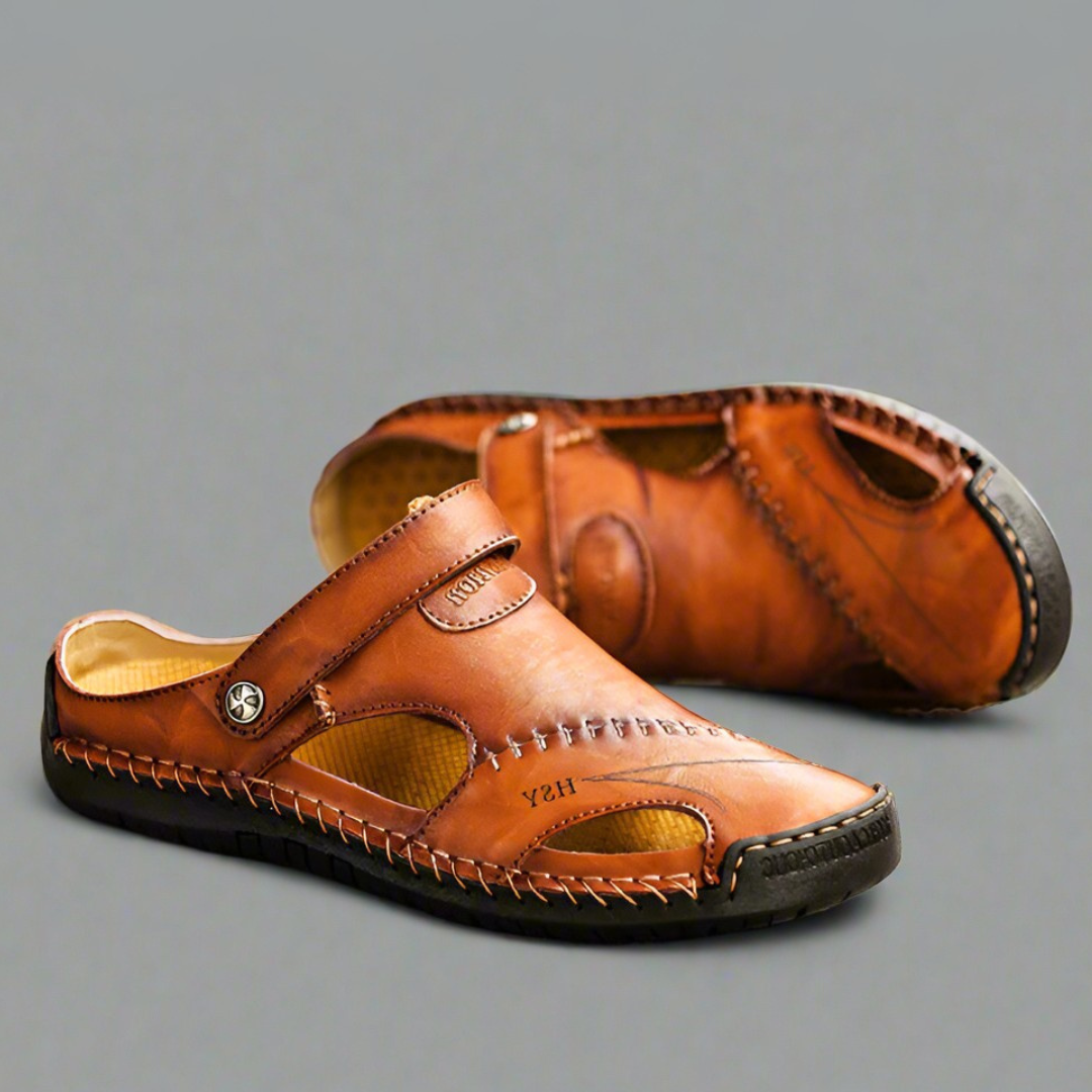 Luca™ | Sandali in pelle ortopedici