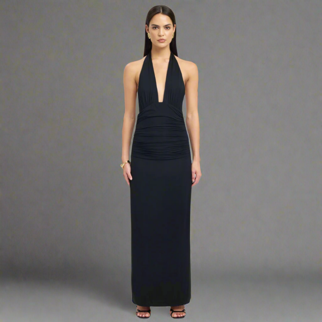 Sariah™ | Elegante abito lungo halter