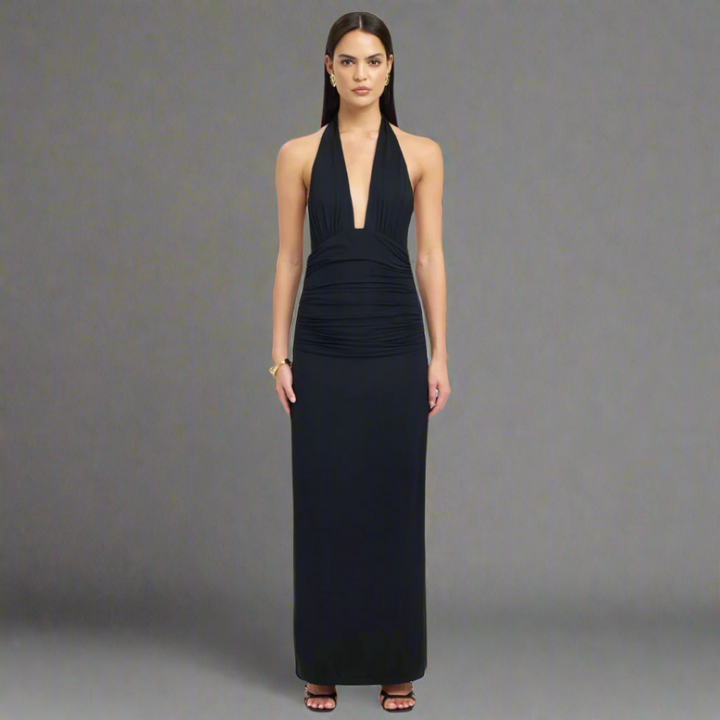 Sariah™ | Elegante abito lungo halter