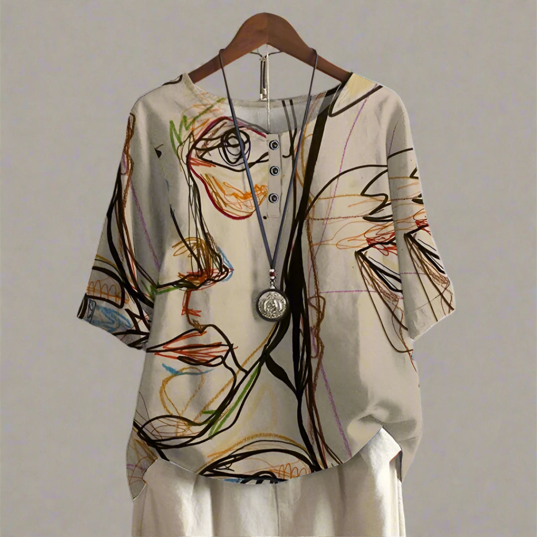 Anya™ | Blusa vintage elegante