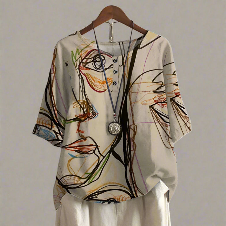 Anya™ | Blusa vintage elegante