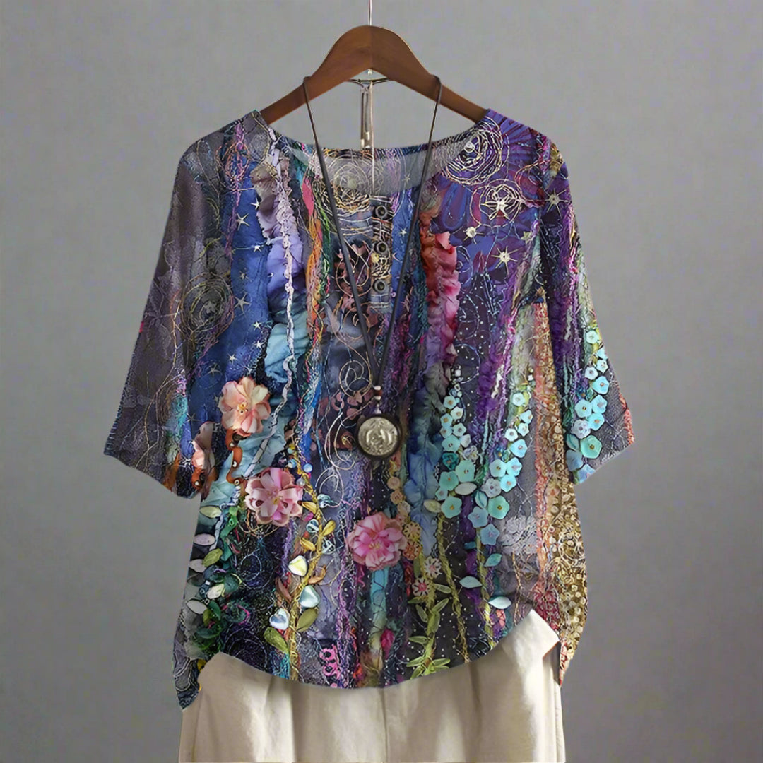 Anya™ | Blusa vintage elegante