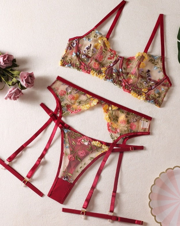 Samanta™ | Set lingerie multicolore